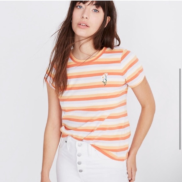 Madewell Tops - Madewell | Striped Short Sleeve T-Shirt